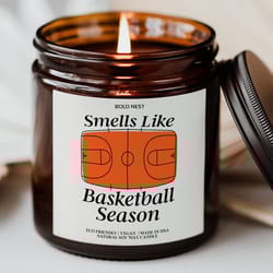 basketball candle | game day scented soy candle gift for sports fans