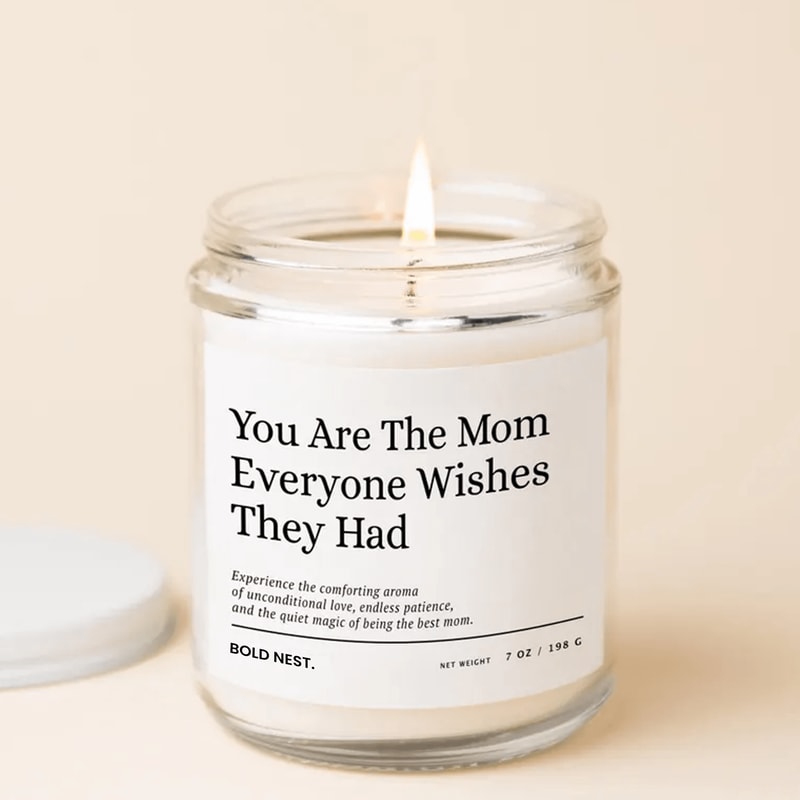 Sentimental Gift For Mom Heartwarming Candle For Birthdays Best Mom Appreciation Present 0