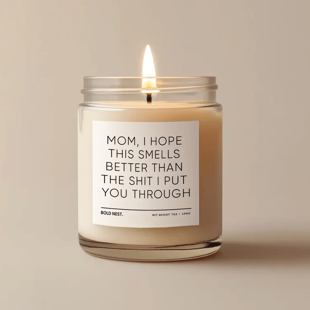 Funny Mom Candle Gift From Daughter Son 9oz Scented Candle Sarcastic Mom Gift 0