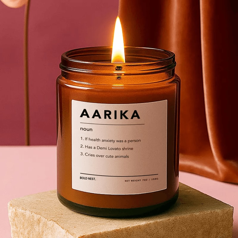 Personalized Name Definition Candle Custom Funny Candle Gift Best Friend Gift Birthday Gift Custom 0