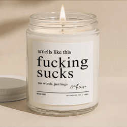 funny comfort candle this sucks candle support gift breakup gift mental health gift encouragement gift for friend