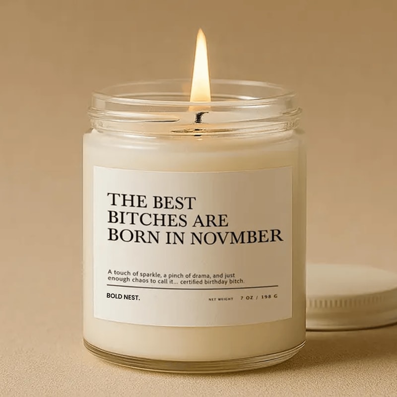 November Birthday Candle Gift Funny November Birthday Gift For Her Birthday Candle November Girl Gi 0