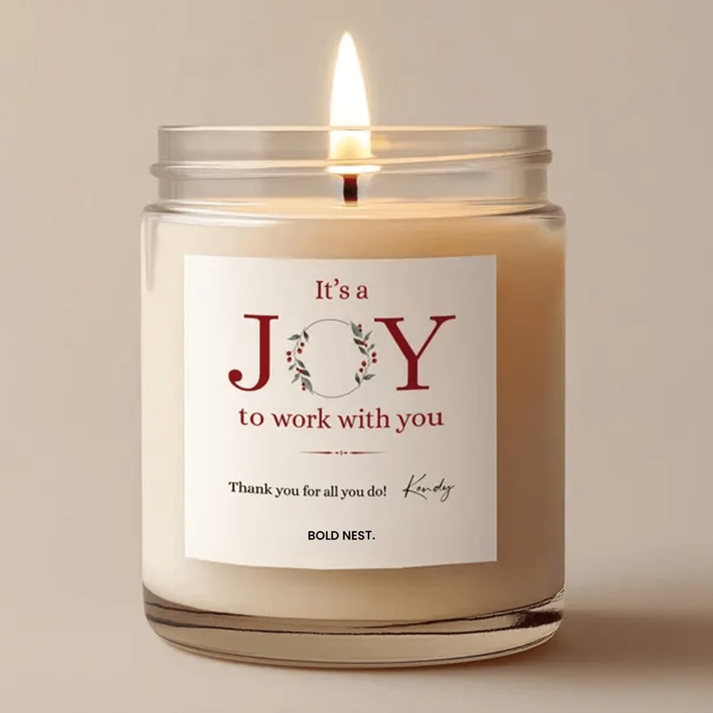 Coworker Appreciation Candle Thank You Coworker Gift Office Gift Employee Appreciation Gift Joy To 0