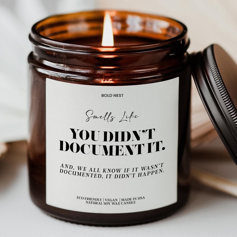 Funny Human Resources Candle Gift HR Manager Soy Wax Office Humor Desk Decor Appreciation Candle 0