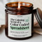Funny Spreadsheet Candle Gift For Accountant Color Coded Excel Humor CPA Data Analyst Office Candle 0