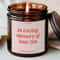 Turning 60th Birthday Candle In Loving Memory Of Your 50s Custom Milestone Gift For Her Personaliz 0