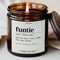 Funtie Definition Candle Funny Aunt Gift Sassy Cool Aunt Definition Candle For Birthday Appreciat 0