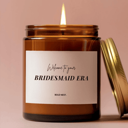 it's giving moh proposal candle, unique bridal party gift, special matron of honor keepsake, thoughtful wedding gift