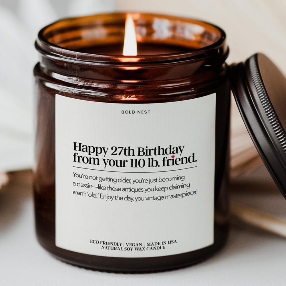 Personalized Funny Best Friend Candle Gift Birthday Friendship Candle 0