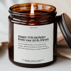 personalized funny best friend candle gift birthday friendship candle