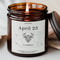 Personalized Birthdate Zodiac Candle Custom Astrology Birthday Gift For Her 0