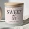 Sweet 16 Birthday Candle Personalized 16th Birthday Gift For Daughter Or Niece 0