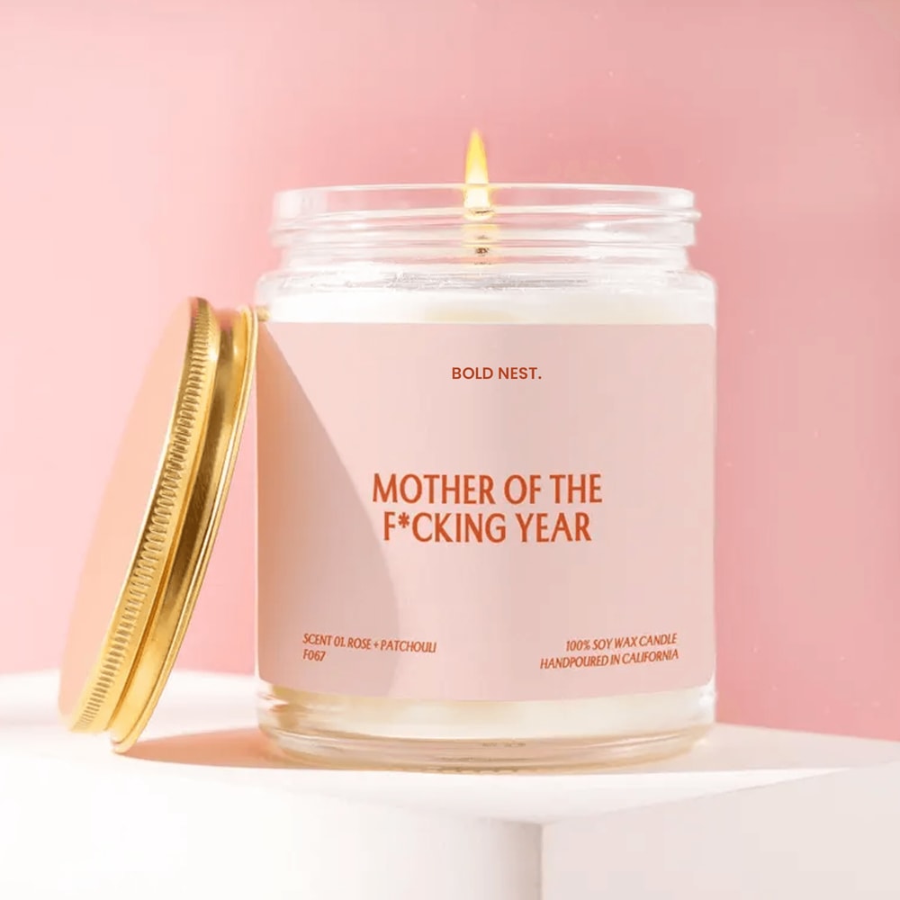 Mom Gift Mother Of The Year Candle For Mothers Day Appreciation Funny Unique Holiday Birthday Chris 0