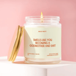 godmother proposal gift funny candle becoming a godmother candle proposal christening gift godparent candle