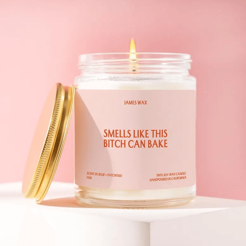 Baker Gift This Bitch Can Bake Candle Cook Pastry Chef Culinary School Graduate Funny Unique Handma 0