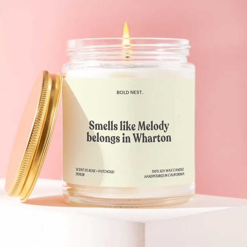 College Candle Custom Name Personalized College Accepted Dream School College Bound Freshman Dorm N 0