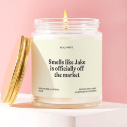 funny engagement gift candle, personalized couple gift, wedding gift funny, custom name candle, bridal shower gift