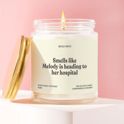 residency candle custom name personalized match day gift new doctor med school she did it passed boards future doctor