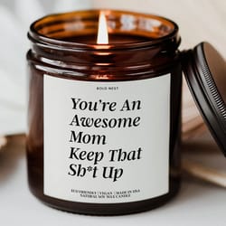 mothers day funny candle gift for mom from daughter birthday & anniversary candle