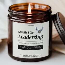 custom air force military promotion candle gift for all branches celebration