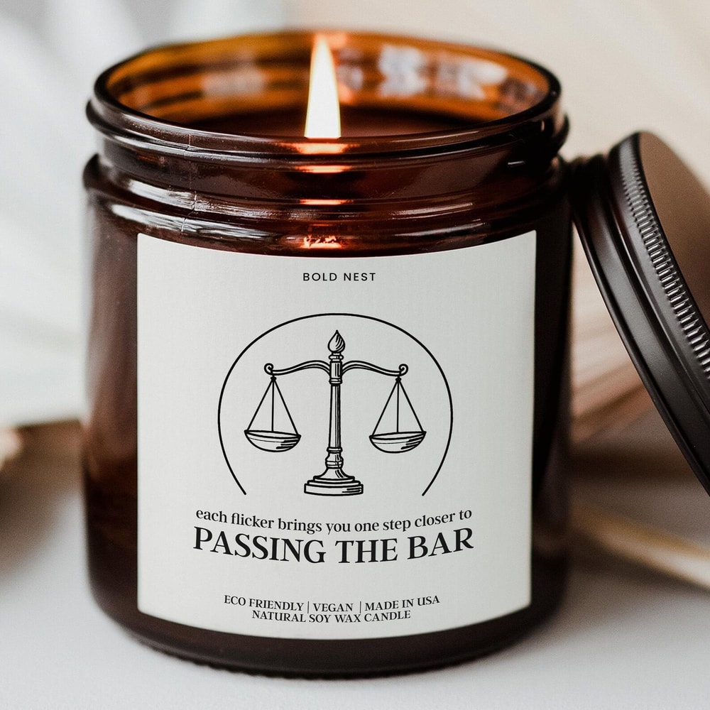 Future Lawyer To Be Candle Gift Bar Exam Prep Law School Graduation Funny Candle 0