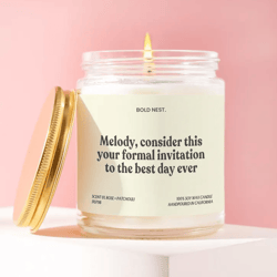 funny birthday candle gift for her, best day ever candle, personalized name candle, cute celebration gift, unique gift