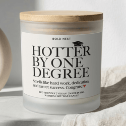 funny masters degree graduation candle – custom graduation gift box for masters grad, niece & class of 2026