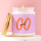 Just Go Candle Motivational Gift Funny Aesthetic Candle Inspirational Gift For Her Minimalist Decor 0