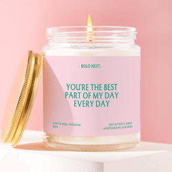 youre the best part of my day candle romantic gift for partner cute love gift anniversary gift aesthetic candle