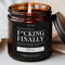Funny Graduation Candle Finally Graduated College Gift For Nursing PhD Masters Doctorate Med Law 0