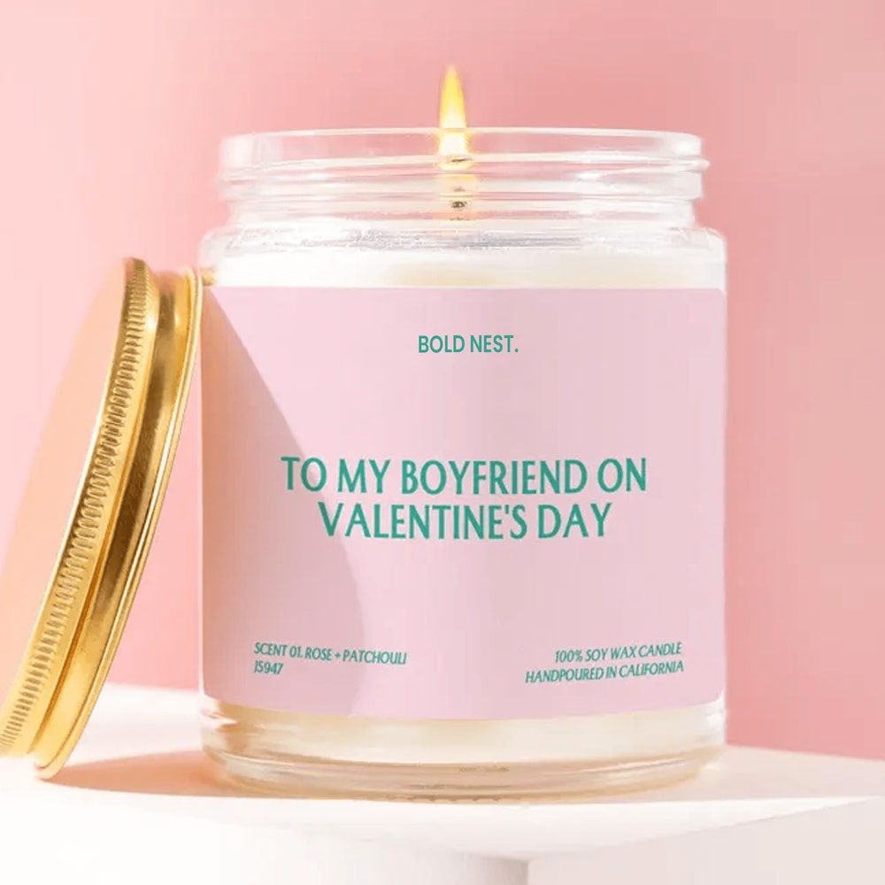 Valentines Day Candle For Boyfriend Romantic Gift For Him Cute Love Gift Anniversary Gift Aesthetic 0