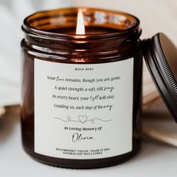 condolences candle – sympathy gift for loss, bereavement & thinking of you memorial keepsake candle