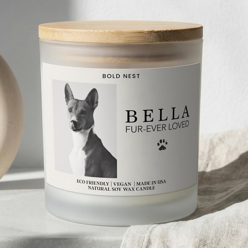 Personalized Pet Memorial Candle Rainbow Bridge Dog Loss Sympathy Gift For Pet Remembrance Pet Co 0