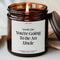 Uncle Pregnancy Announcement Candle Personalized Going To Be Uncle Baby Reveal Gift 0