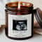 Personalized Pregnancy Announcement Candle Ultrasound Baby Reveal Neutral Modern Baby Announcement 0