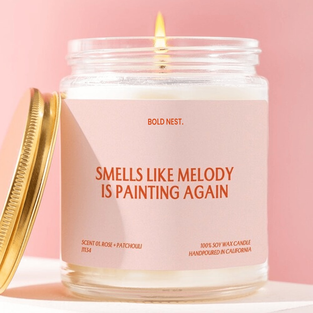 Funny Painting Candle Gift For Artist Personalized Name Candle Creative Hobby Gift Painter Gift Hum 0