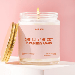 funny artist candle personalized name painting gift creative hobby candle custom painter gift humor candle
