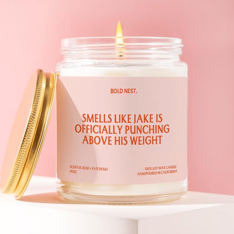 Funny Boyfriend Candle Personalized Name Gift Relationship Humor Candle Couple Gift Custom Candle F 0