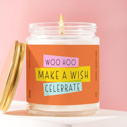 birthday candle make a wish candle celebration gift woo hoo candle party gift fun colorful candle birthday gift for frie