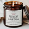 Funny Thank You For Being My Unpaid Therapist Best Friend Candle Gift 0