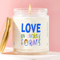 Love Comes In Many Forms Candle Inclusive Love Gift Pride Candle LGBTQ Gift Meaningful Quote Candle 0