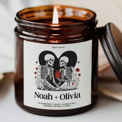 freak in the sheets candle boo basket stuffer, funny halloween candle gift for best friend, spooky season home decor can