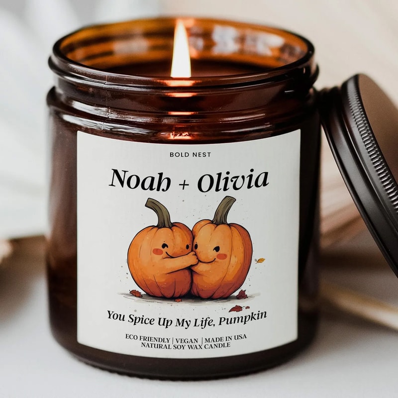 Bring Cozy Autumn Vibes And Playful Personality Into Any Space With This Charming Seasonal Candle T 0