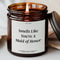 Smells Like Engagement Candle Funny Personalized Bridesmaid Proposal Candle Custom Bride Tribe Hen 0