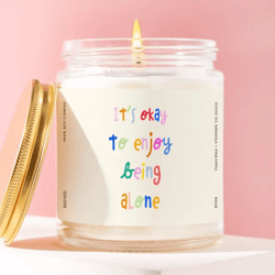 self love candle gift, introvert candle, mental health candle, alone time candle, inspirational soy candle