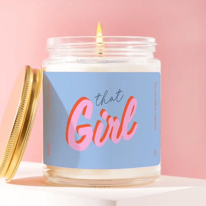 That Girl Candle Gift Aesthetic Self Care Candle Trendy Motivation Candle Girly Room Decor Candle 0