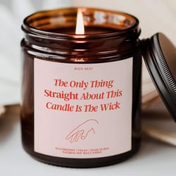 proudly lgbtq+ personalized pride candle custom expression gift for friend birthday pride month party favor rainbow