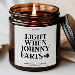 personalized light when name farts candle funny coworker gift gag candle for best friend boss office humor scented