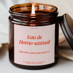 proudly lgbtq+ personalized pride candle custom expression gift for friend birthday pride month rainbow queer bisexual