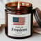 Independence Day Candle Smells Like Freedom Patriotic American Flag July 4th Scented Candle USA Hom 0